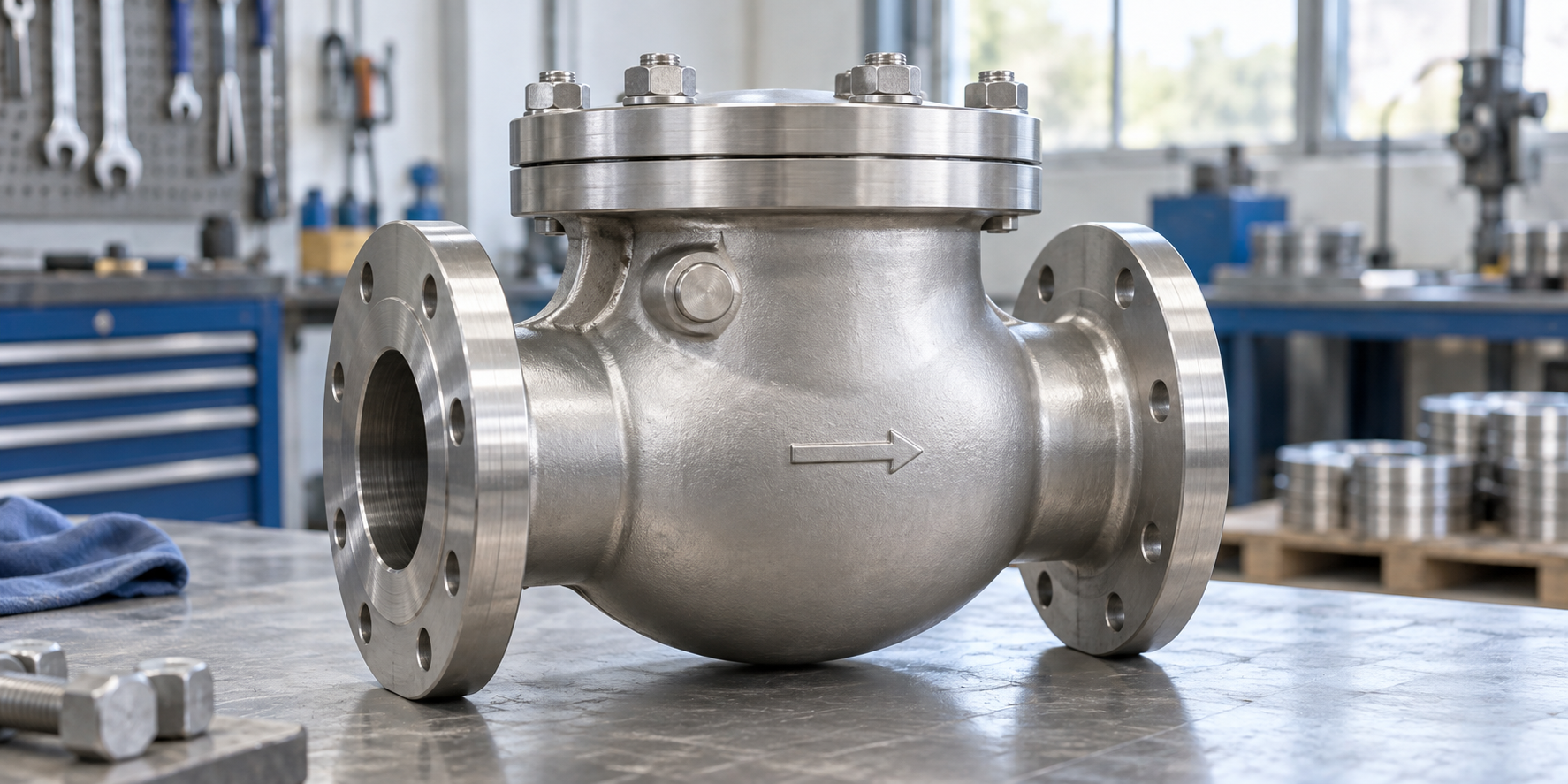 How check valves work (illustration)