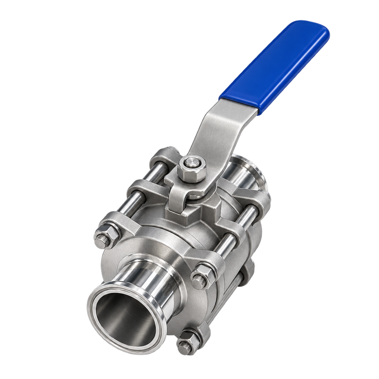 Three-Piece Clamp-End Ball Valve (Quick-Connect Type)