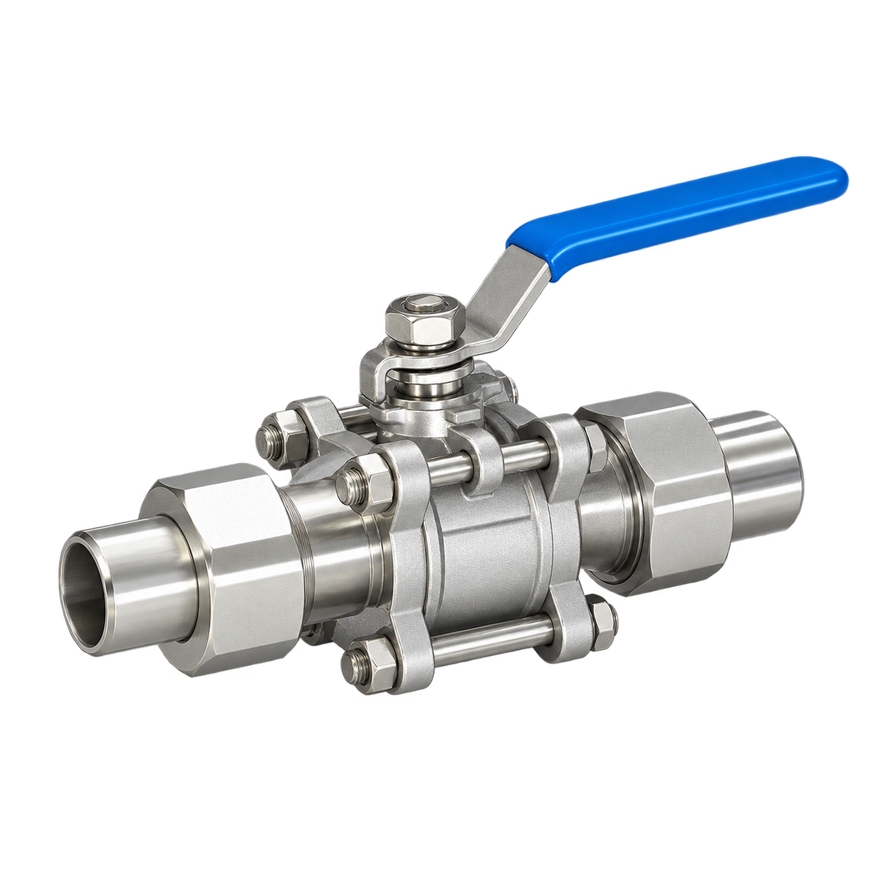 Male-Threaded Union / Butt-Weld Ball Valve