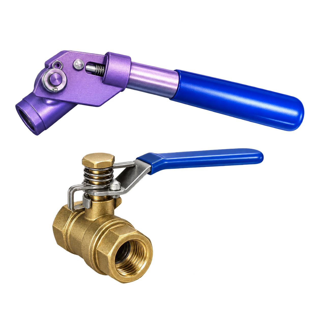 Spring-Return Ball Valve