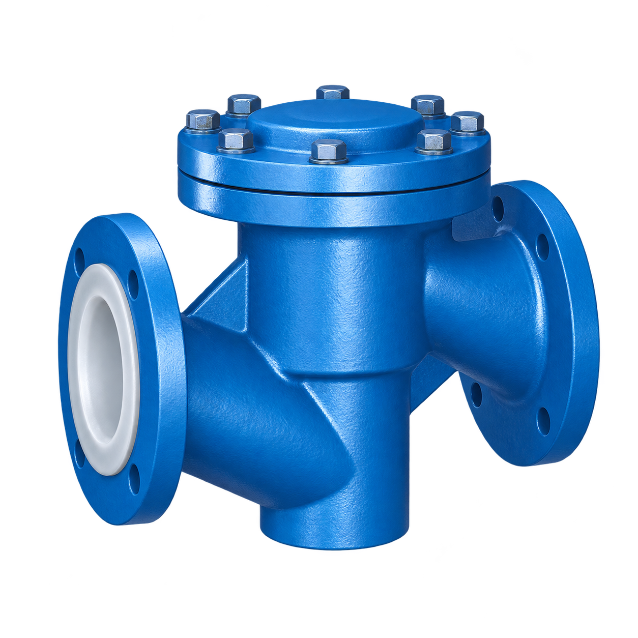 Fluoroplastic-Lined Check Valve